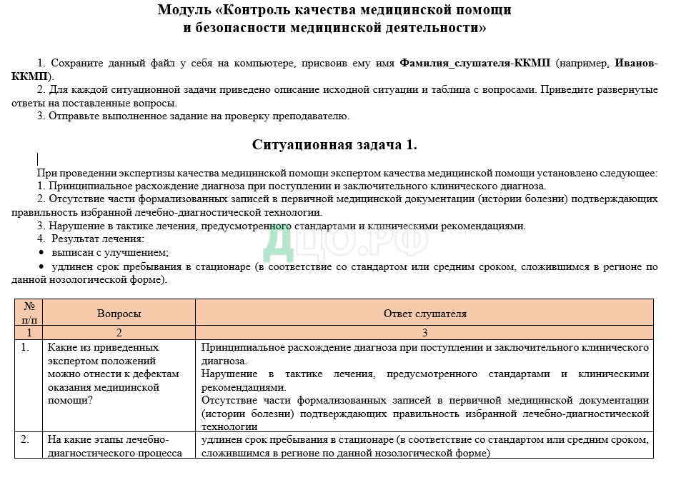 Контрольная работа: по Медецине